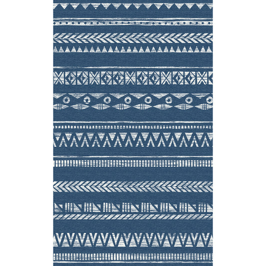 TTelephant Machine Washable Area Rug - Ale Blue